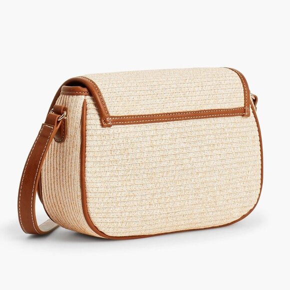 Talbots CROSSBODY BAG PACKABLE Paper-Straw - Picture 3 of 14